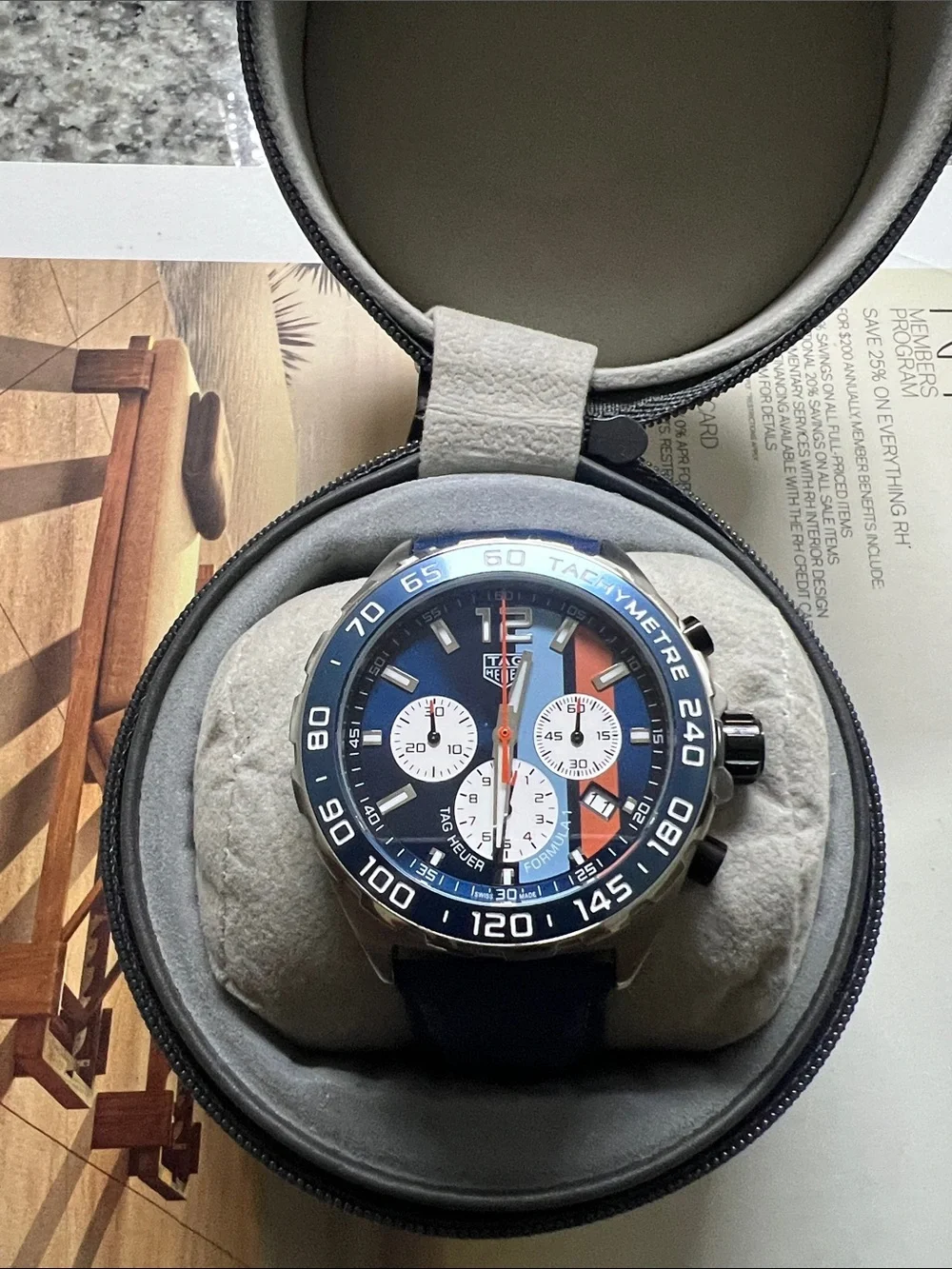 Tag Heuer Formula 1 Gulf Chronograph (43mn) Swiss Sport Watch